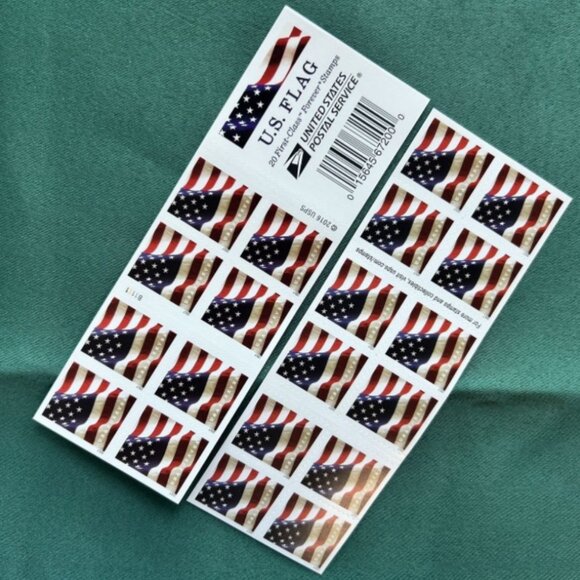 500 usps forever stamps of 2017 Mail U.S.A. Flag Postage - Picture 2 of 2